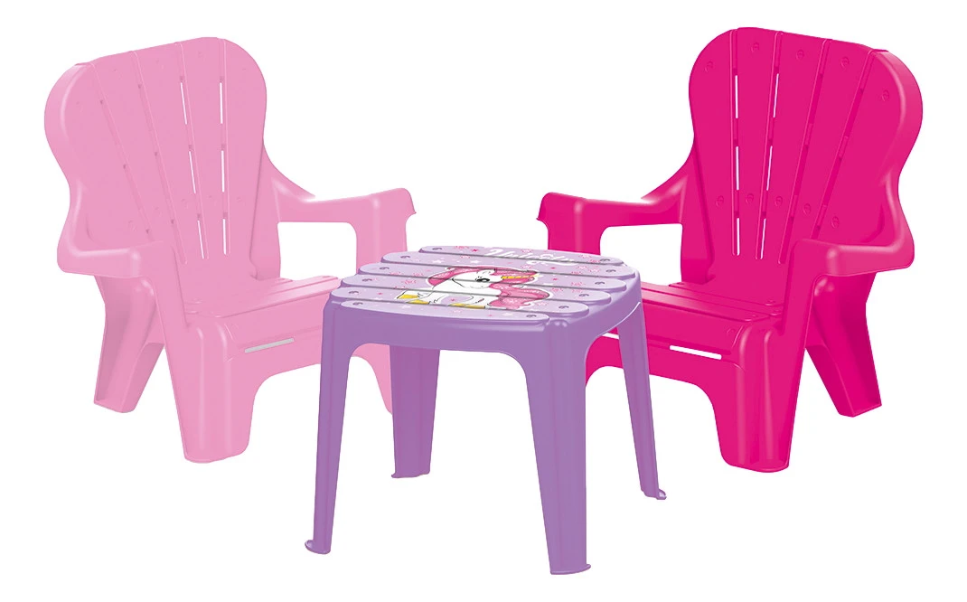 Dolu Unicorn Roze Tafel Met Stoeltjes 2503