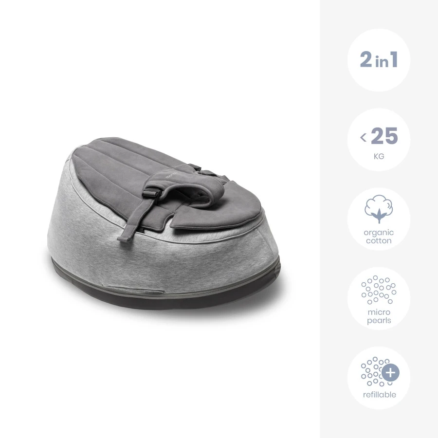 Doomoo Seat'n Swing Grijs Zitzak 02 3 Doomoo Seat'n Swing Grijs Zitzak 02 - Afbeelding 3