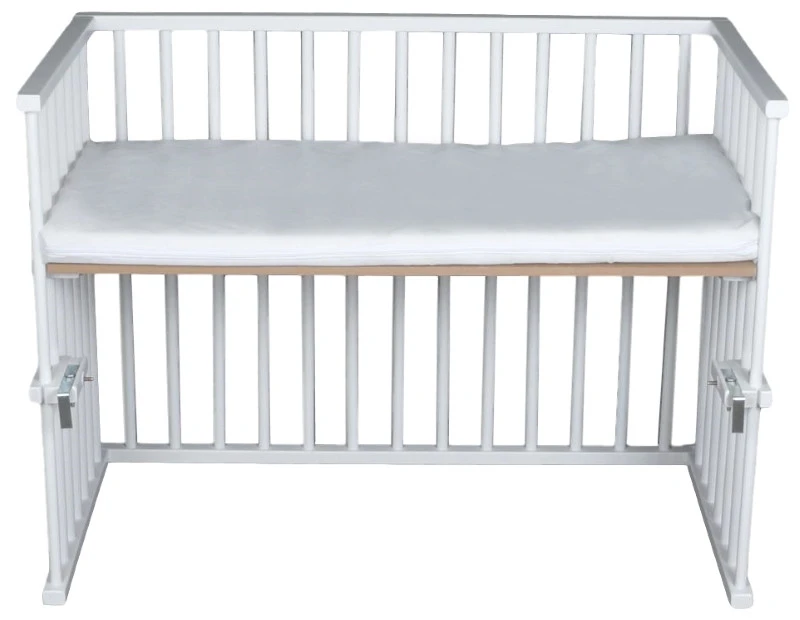 Amal II Piccolo Wit Babywieg Aan Bed Incl. Matras 3 Amal II Piccolo Wit Babywieg Aan Bed Incl. Matras - Afbeelding 3