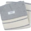 Zaffiro Grijs & Ecru Gestreept 75 X 100 Cm Wiegdeken 15083