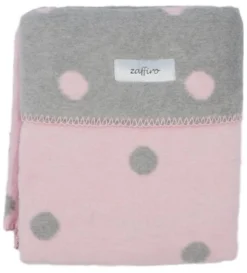 Zaffiro Grijs & Roze Gestipt 100 X 150 Cm Ledikantdeken 15342 -Babyproducten Winkel grijsrozestippendeken 4