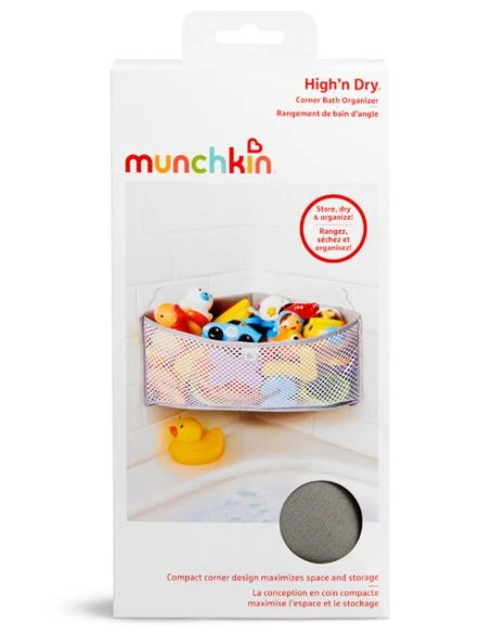 Munchkin High ’n Dry Bath Organizer Grey Badspeeltjes Houder 012511 3 Munchkin High ’n Dry Bath Organizer Grey Badspeeltjes Houder 012511 - Afbeelding 3