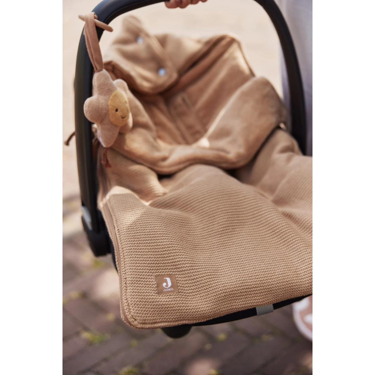 Jollein Basic Knit Biscuit 3/5 Punts 0-9 Maanden Autostoel Voetenzak 025-811-66072 - Afbeelding 8