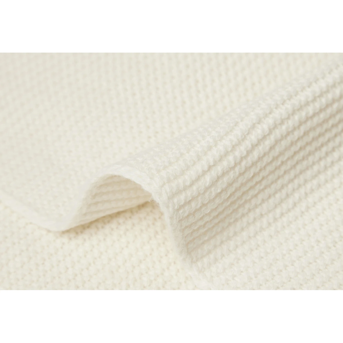 Jollein Basic Knit Ivory 100 X 150 Cm Ledikantdeken 516-522-67031 - Afbeelding 6