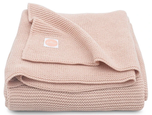 Jollein Basic Knit Pale Pink 75 X 100 Cm Wiegdeken 516-511-65310 - Afbeelding 3