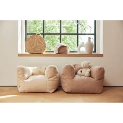 Jollein Boucle Biscuit Kinderfauteuil Beanbag 028-543-66067 -Babyproducten Winkel jollein boucle naturel kinderfauteuil beanbag 028 543 66060 .5 1