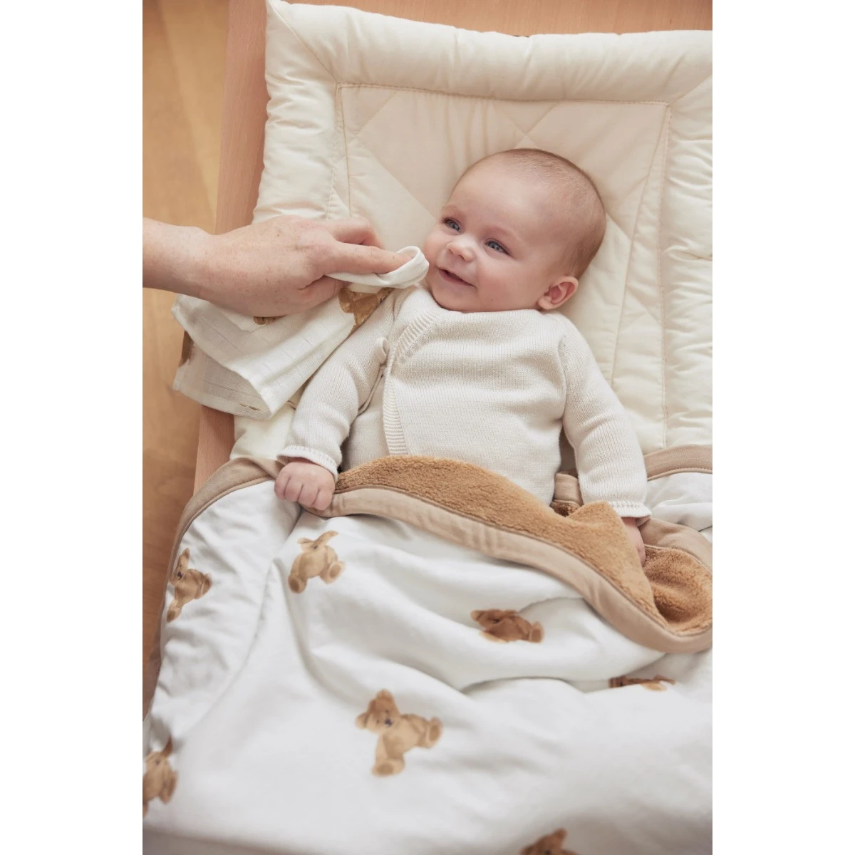 Jollein Jersey Teddy Bear 100 X 150 Cm Ledikantdeken 513-522-66095 - Afbeelding 7