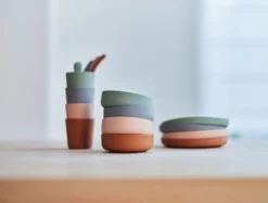 Jollein Pale Pink Siliconen Dinerset 705-007-00090 -Babyproducten Winkel jollein siliconen dinerset 2 2