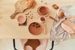 Jollein Pale Pink Siliconen Dinerset 705-007-00090 -Babyproducten Winkel jollein siliconen dinerset 4 1