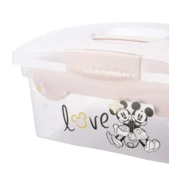 Keeeper Minnie Mouse Roze Draagbare Opbergbox Met Organizer 1220258124700 -Babyproducten Winkel keeeper minnie mouse roze draagbare opbergbox met organizer 1220258124700 4