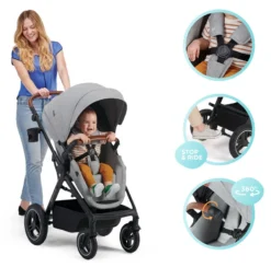 Kinderkraft B-Tour Deep Black 3-in-1 Combi Kinderwagen Incl. Autostoel KSBTOU00BLK3000 -Babyproducten Winkel kinderkraft b tour 3 in 1 deep black wandelwagen ksbtou00blk3000 16