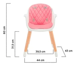 Kinderkraft Sienna Pink 2-in-1 Kinderstoel KKKSIENPNK0000 -Babyproducten Winkel kinderkraft sienna pink kinderstoel kkksienpnk0000 9