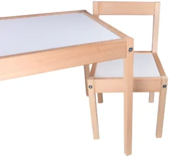 Kukka Wooden Set Tafel Met Stoeltjes KWS100 -Babyproducten Winkel kukka houten tafel met stoeltjes wks100 3 1