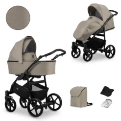 Kunert Mata Black Mocca 2-in-1 Combi Kinderwagen MATA-02-BLACK -Babyproducten Winkel kunert mata black mocca 2 in 1 combi kinderwagen mata 02 black 4