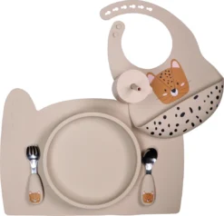 Tryco Sand Siliconen Bord TR-392820 -Babyproducten Winkel leopard sand silicone collection 01 4 1