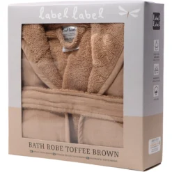 Label Label Toffee Brown Badstof/Hydrofiel Badjas LLTT-934680 -Babyproducten Winkel lltt 934680 bath robe toffee brown 07