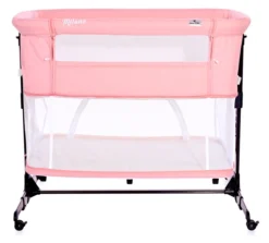 Lorelli Milano Pink 2-in-1 Wieg Aan Bed 1008044-0001 -Babyproducten Winkel lorelli milano pink 2 in 1 wieg aan bed 1008044 0001 4