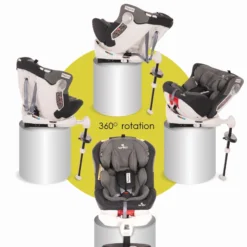 Lorelli Pegasus 360° Dark/Light Grey 0-36 Kg Isofix Autostoel 1007146-2104 -Babyproducten Winkel lorelli pegasus 0 36 kg isofix autostoel 12 1 3