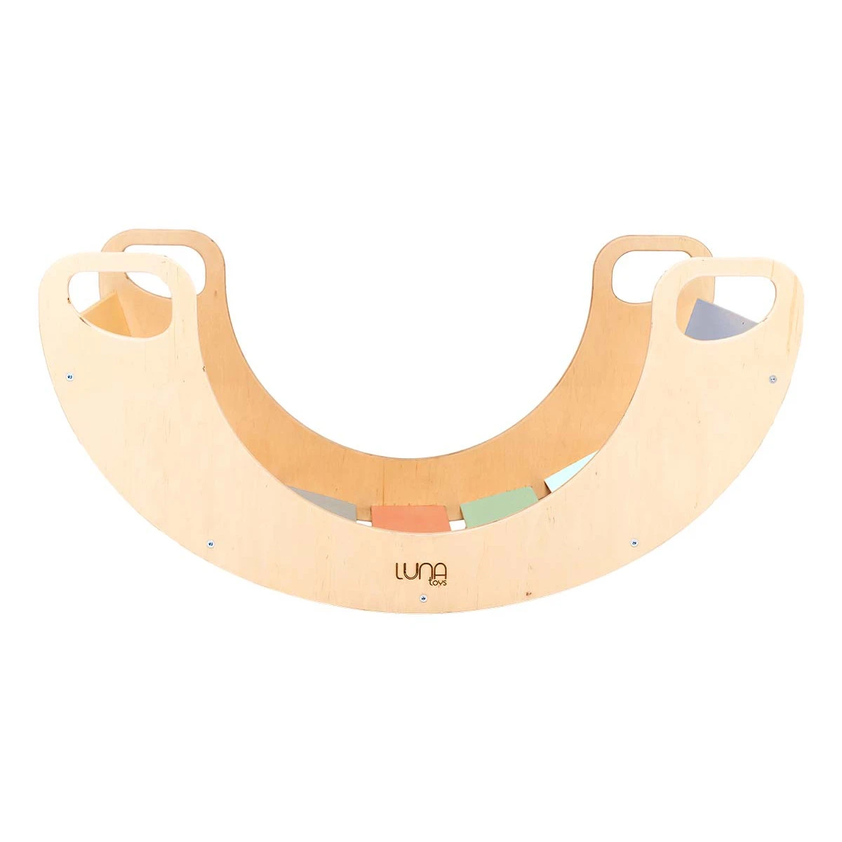 Luna Toys Kleuren Houten Schommelstoel / Rocker LU-36905 1 Luna Toys Kleuren Houten Schommelstoel / Rocker LU-36905