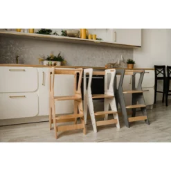 Luna Toys Nature Houten Leertoren Keukenhulp 9503009900 -Babyproducten Winkel luna toys nature houten leertoren keukenhulp 9503009900 lifestyle 2