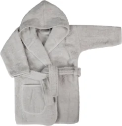 MamaLoes Badstof Light Grey 0-1jr Badjas ML5086