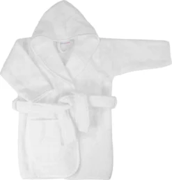 MamaLoes Badstof White 0-1jr Badjas ML5088