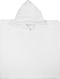 MamaLoes Badstof White Baby Poncho ML5288