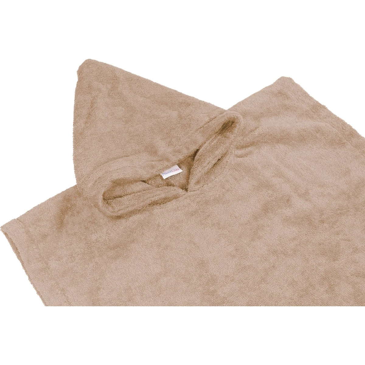 MamaLoes Badstof Zand Baby Poncho ML010507 2 MamaLoes Badstof Zand Baby Poncho ML010507 - Afbeelding 2