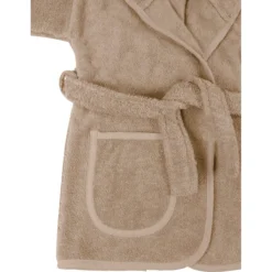 MamaLoes Badstof Zand 1-2jr Badjas ML010306 -Babyproducten Winkel mamaloes badstof zand badjas 2 1