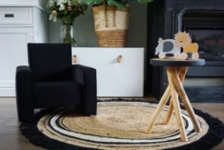 Ding Jamie Velvet Petrol Kinderfauteuil DI-34205 -Babyproducten Winkel mamaloes ding jamie 12 1