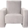 Ding Jamie Velvet Grijs Kinderfauteuil DI-34204