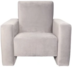 Ding Jamie Velvet Grijs Kinderfauteuil DI-34204