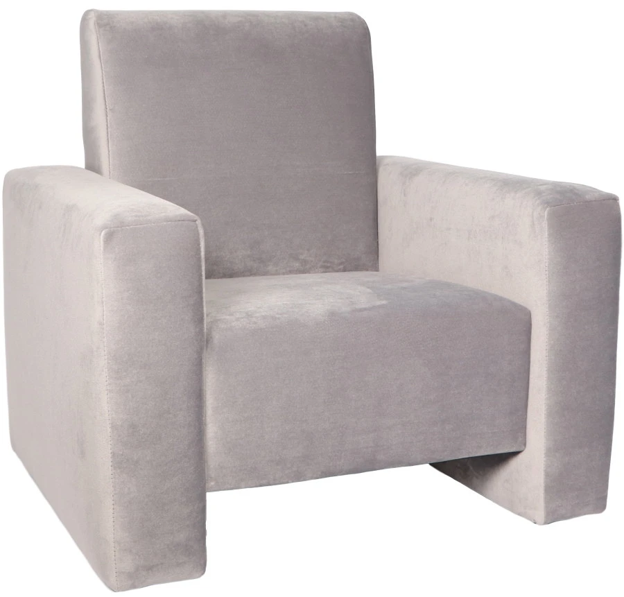 Ding Jamie Velvet Grijs Kinderfauteuil DI-34204 2 Ding Jamie Velvet Grijs Kinderfauteuil DI-34204 - Afbeelding 2