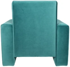 Ding Jamie Velvet Petrol Kinderfauteuil DI-34205 -Babyproducten Winkel mamaloes kinderfauteuil velvet turquoise 03k