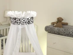 MamaLoes Panter Grijs Deluxe Wit Baby Wiegje 80749 9 MamaLoes Panter Grijs Deluxe Wit Baby Wiegje 80749 -Babyproducten Winkel mamaloes panter grijs deluxe wit baby wiegje 80749 2