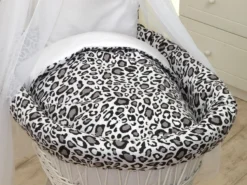 MamaLoes Panter Grijs Deluxe Wit Baby Wiegje 80749 10 MamaLoes Panter Grijs Deluxe Wit Baby Wiegje 80749 -Babyproducten Winkel mamaloes panter grijs deluxe wit baby wiegje 80749 4