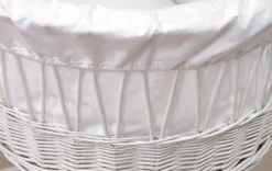 MamaLoes Rotan Wit Baby Wiegje 66755 6 MamaLoes Rotan Wit Baby Wiegje 66755 -Babyproducten Winkel mamaloes rotan wit baby wiegje 2