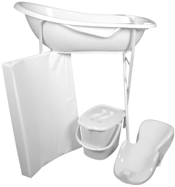 MamaLoes Wit Badset Incl. Witte Badstandaard 1 MamaLoes Wit Badset Incl. Witte Badstandaard