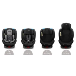 Momi Tordi Zwart Isofix 360° 0-36 Kg Autostoel FOSA00016 -Babyproducten Winkel momi tordi zwart isofix 360 0 36 kg autostoel fosa00016 6