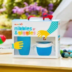 Munchkin Nibbles & Giggles Blue Gift Set 051877 -Babyproducten Winkel munchkin nibbles giggles blue gift set 051877 3