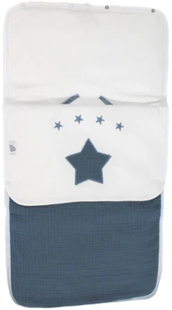 Petit Villain Hydrofiel Marineblauw Universele Autostoel Voetenzak -Babyproducten Winkel petit villain hydrofiel marineblauw universele voetenzak 2