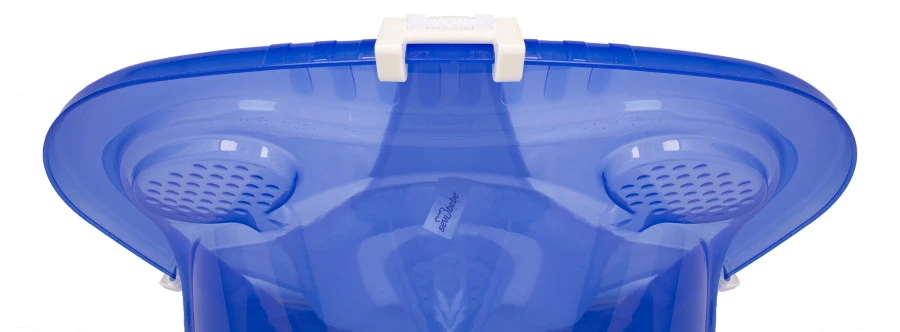 Sevibaby Dots Blauw Luxe Badhangmatje 689-7 3 Sevibaby Dots Blauw Luxe Badhangmatje 689-7 - Afbeelding 3