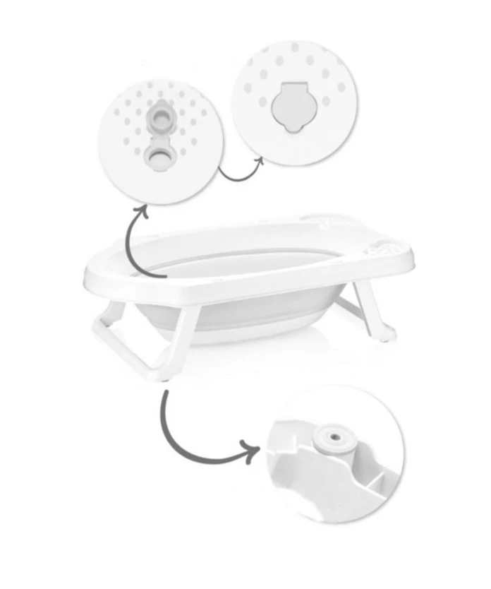 Sevibaby Grijs Opvouwbaar Badje 365-13 2 Sevibaby Grijs Opvouwbaar Badje 365-13 - Afbeelding 2