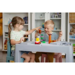 Tega Baby Teggi Grey/Old Rose/Turquoise Multifun 3-in-1 Tafel Met Twee Stoeltjes TI-011-174 -Babyproducten Winkel tega baby teggi turquoisenavygrey multifun 3 in 1 tafel 2