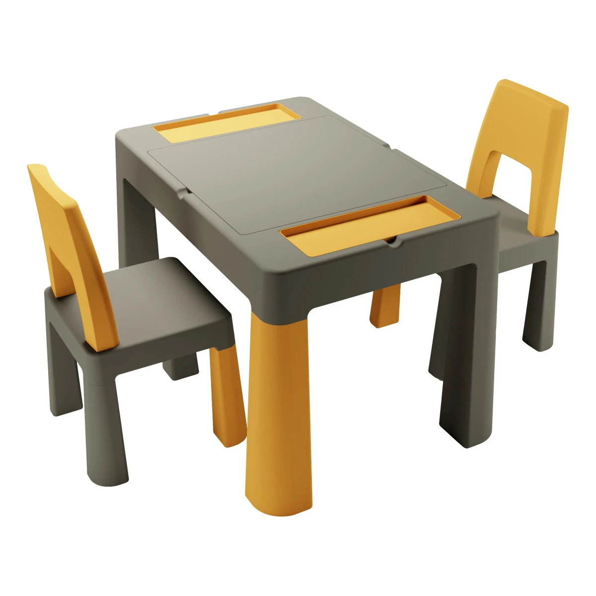 Tega Baby Teggi Graphite/Mustard Multifun 3-in-1 Tafel Met Twee Stoeltjes TI-011-172 1 Tega Baby Teggi Graphite/Mustard Multifun 3-in-1 Tafel Met Twee Stoeltjes TI-011-172