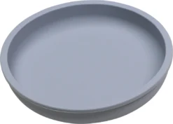 Tryco Dusty Blue Siliconen Bord TR-392819 -Babyproducten Winkel tr 392819 8720289396749 dusty blue round silicone plate 03
