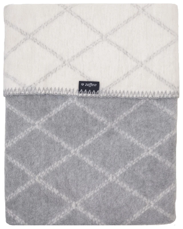 Zaffiro Grijs & Ecru Ruitjes 75 X 100 Cm Wiegdeken 43109 1 Zaffiro Grijs & Ecru Ruitjes 75 X 100 Cm Wiegdeken 43109