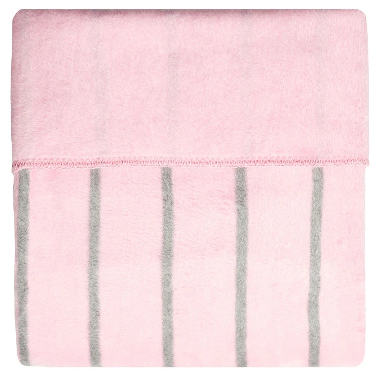 Zaffiro Grijs & Roze Gestreept 100 X 150 Cm Ledikantdeken 15403 1 Zaffiro Grijs & Roze Gestreept 100 X 150 Cm Ledikantdeken 15403